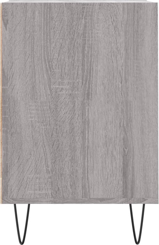 vidaXL Meuble TV - 100x35x55 cm - Chêne Sonoma Grijs Meuble TV - Meuble TV - Meuble Médias - Table basse - Meubles de salon