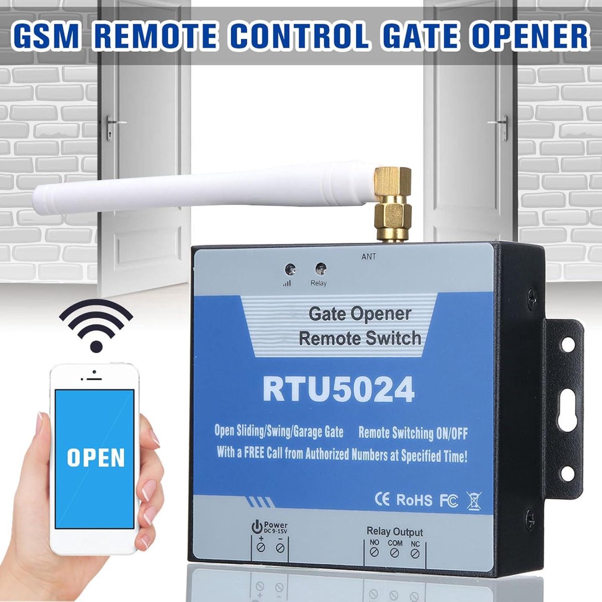GSM-Poortopener RTU5024 4G - Afstandsbediening Via App En Telefoon Wereldwijd