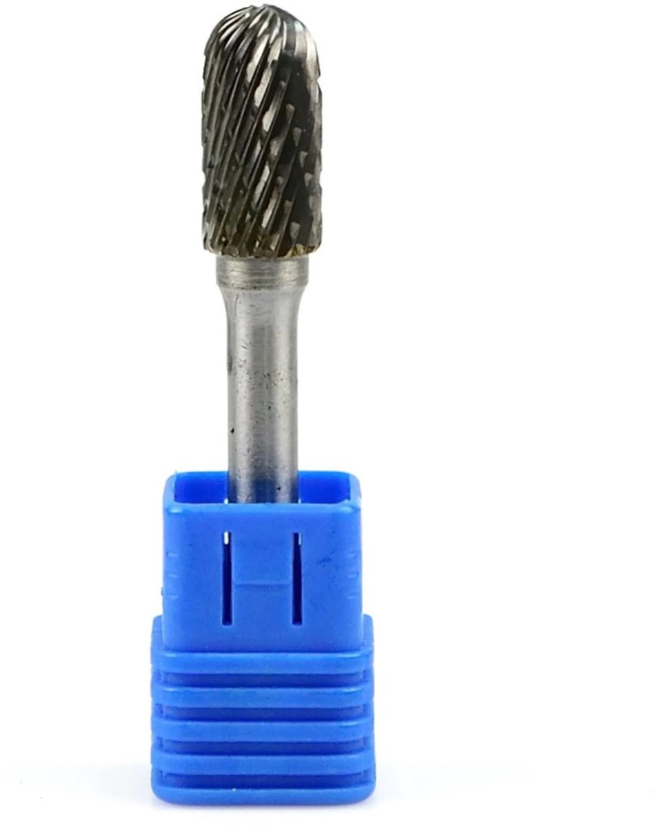 GEKO Cilindrische frees - afgeronde kop - wolfraamcarbide - 10x20 mm - slijtvast