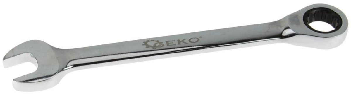GEKO Ratelsteeksleutel - 12-punts - 22 mm - Duurzaam chroom vanadium - Anticorrosieafwerking