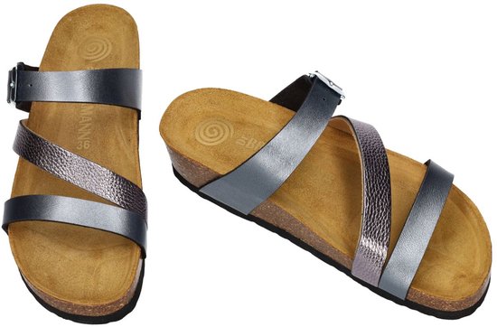 Dr Brinkmann - Femme - gris foncé - pantoufles et mules - taille 41