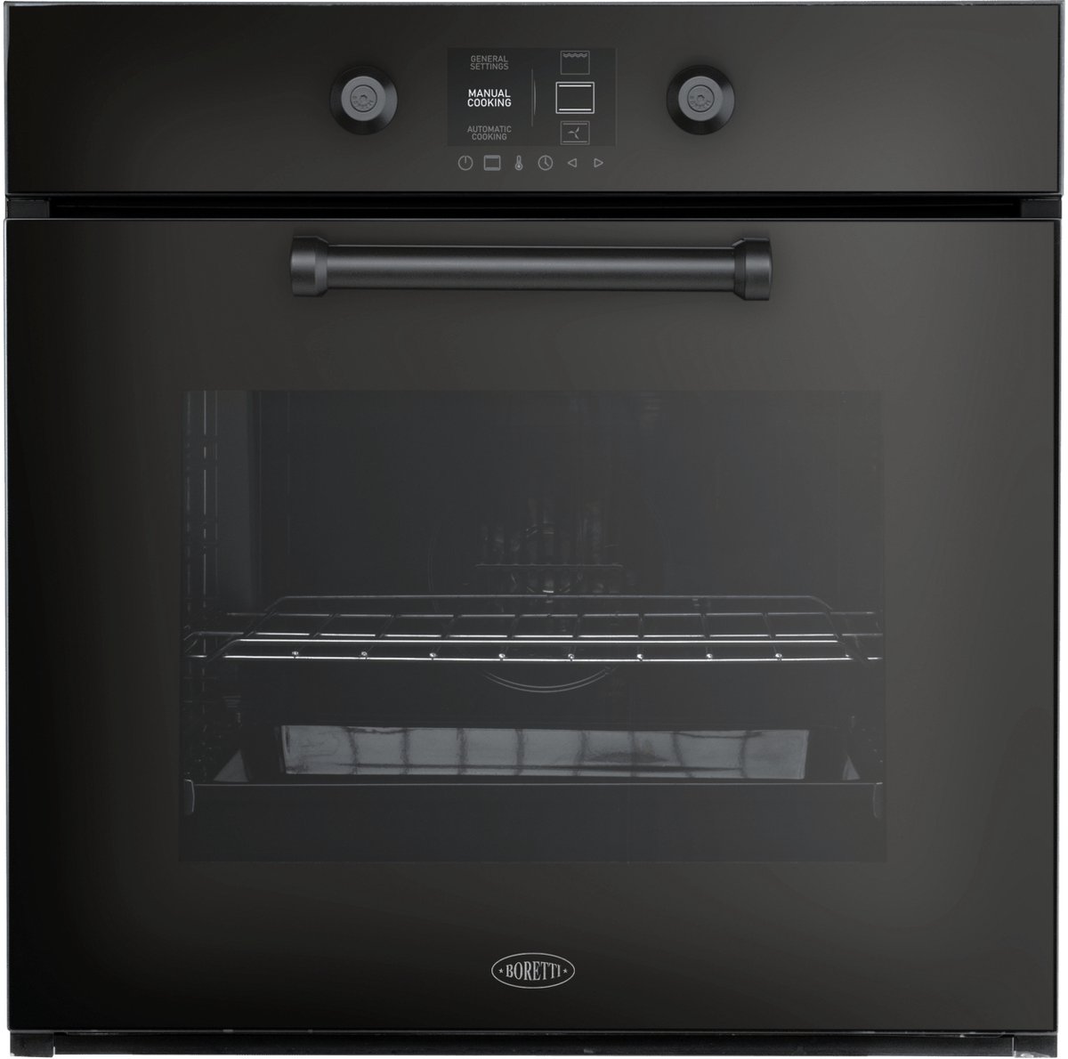 Boretti MLBX60ZW Bakoven 60cm 11 functies 65L TFT-Knob control ZW