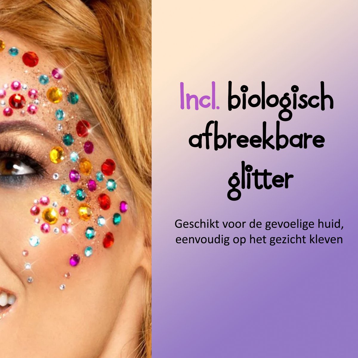 CREACOL Schminkset - 16 Kleuren Grimas Schmink Kinderen - Grime Schmink - Met Bio Gliters & Haarkrijt — afbeelding 6
