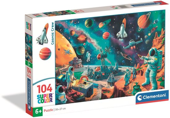 Clementoni - Kinderpuzzel - 104 Stukjes - Cosmic Crew 2025 - Puzzel ...