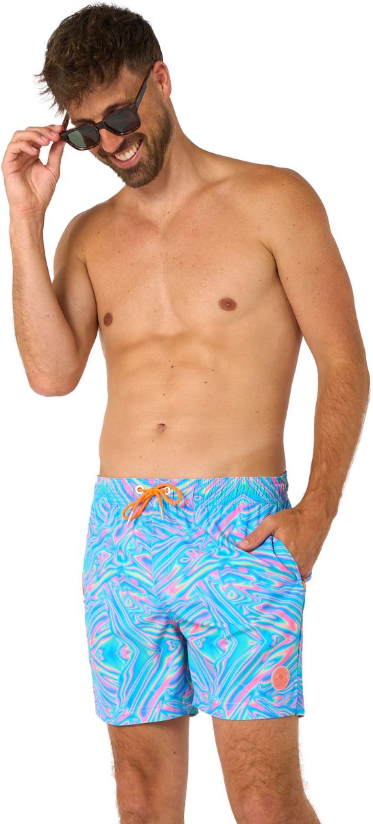 OppoSuits Zwembroek Mr. Tie Dye - Heren Swim Short - Korte Broek - Met Trektouwtjes en Zakken — afbeelding 6