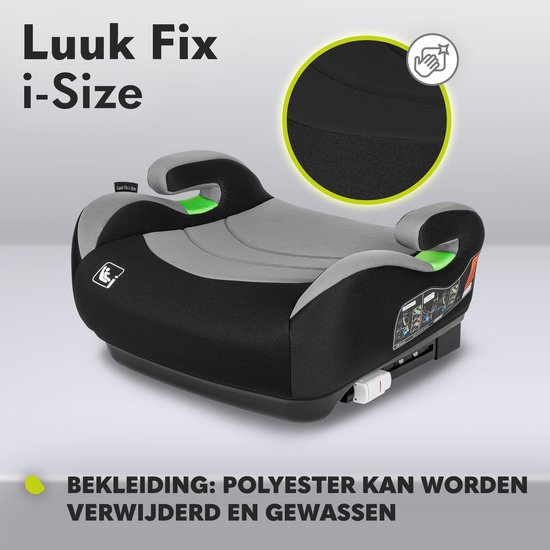 Lionelo Luuk FIX - Zitverhoger - ISOFIX - i-Size - Autostoel Booster - 22-36kg, 125-150 cm van LIONELO — afbeelding 5