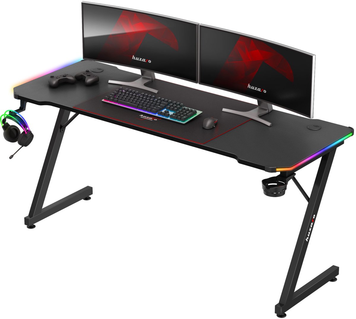 Huzaro - Hero 4.8 RGB - Gaming Bureau - Zwart