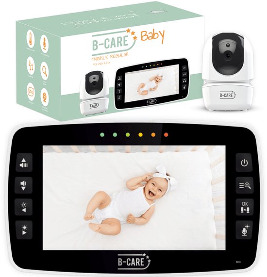 B-Care Twinkle Regular - Babyfoon Met Camera - 4.3 Inch LCD Baby Monitor - Uitbreidbaar Tot 4 Camera's - Zonder Wifi en App