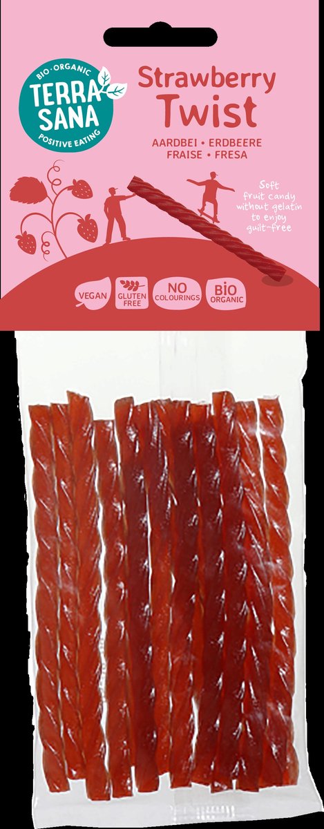 TerraSana Aardbei kabels twists bio 75 Gram