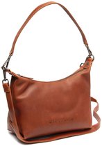 Christie Waxed Pull Up Schoudertas - Cognac