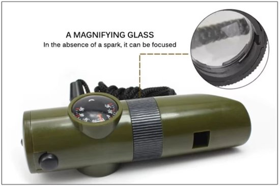 Kompas Thermometer Vergrootglas Vier-In-een Multif