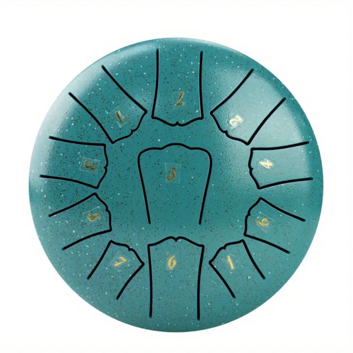 Bovista Handpan - Tongue Drum - Steel - Regen - Klankschaal - Groen
