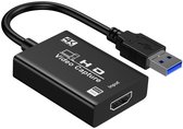 Video Capture Card HDMI naar USB 3.0 - 4K adapter kabel connector - geschikt voor o.a. laptop, Nintendo Switch, PlayStation, Xbox, Windows, MAC - Game Capture - live streaming - zwart