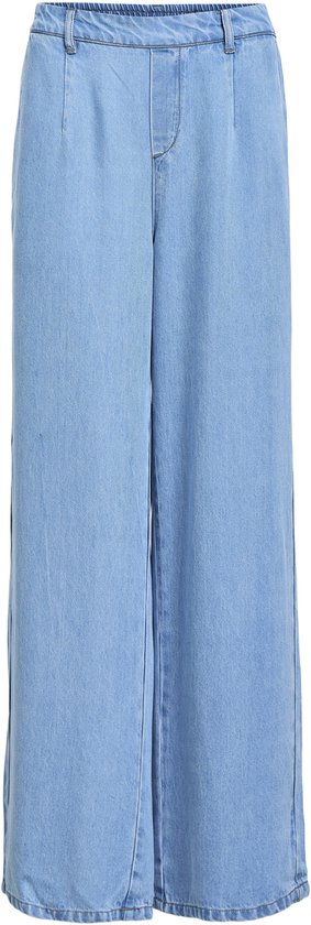 Object Objframe Lisa Wide Mw Pants Jeans Dames - Broek - Blauw - Maat M