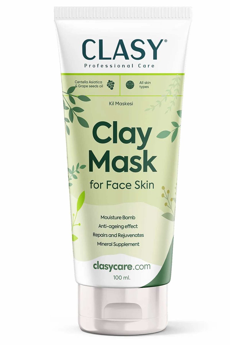 Clasy Care Professionele Kleimasker voor gezichtshuid - Diepreinigend Masker voor Onzuivere Huid & Verfijnde Porie-uitstraling – 100 ml