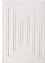 Doha Buitenkleed - Japandi - Modern - In & Outdoor - Vloerkleed voor Tuin Terras Balkon- Creme