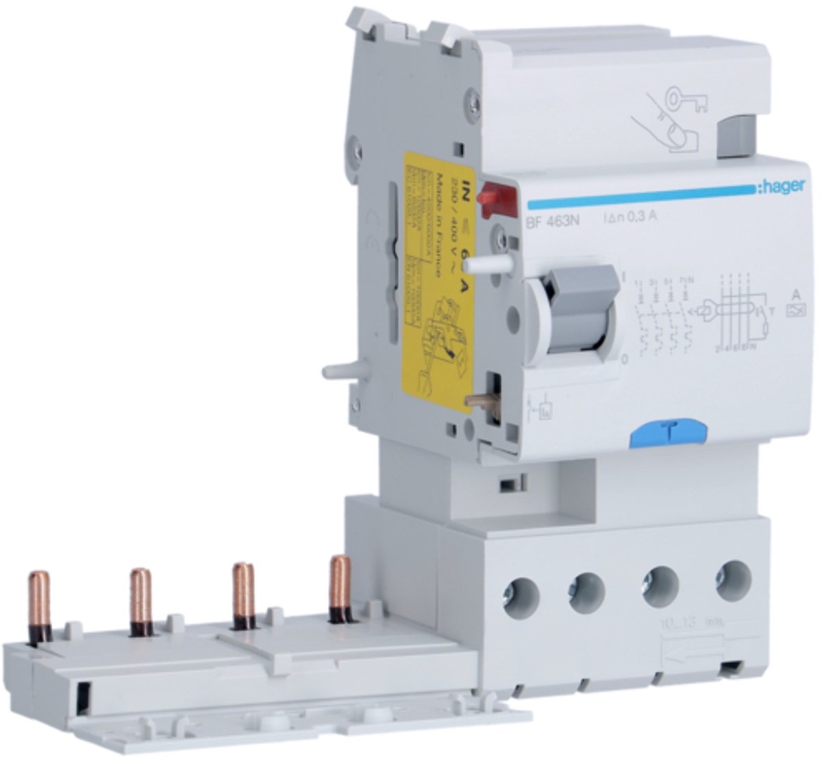 Hager - Differentieelblok 3Mod 4P 63A 300Ma A - Bf463N