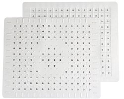 2 stuks Gootsteenmat - 31 x 26 cm - Rubber - Spoelbakmat - Spoelmat - Voor spoelbak - Mat -…