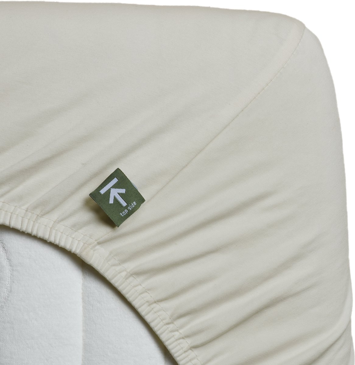 Beddinghouse - Jersey - 95% katoen - 5% lycra - Split-topper - Hoeslaken - 180x220 cm - Gebroken wit