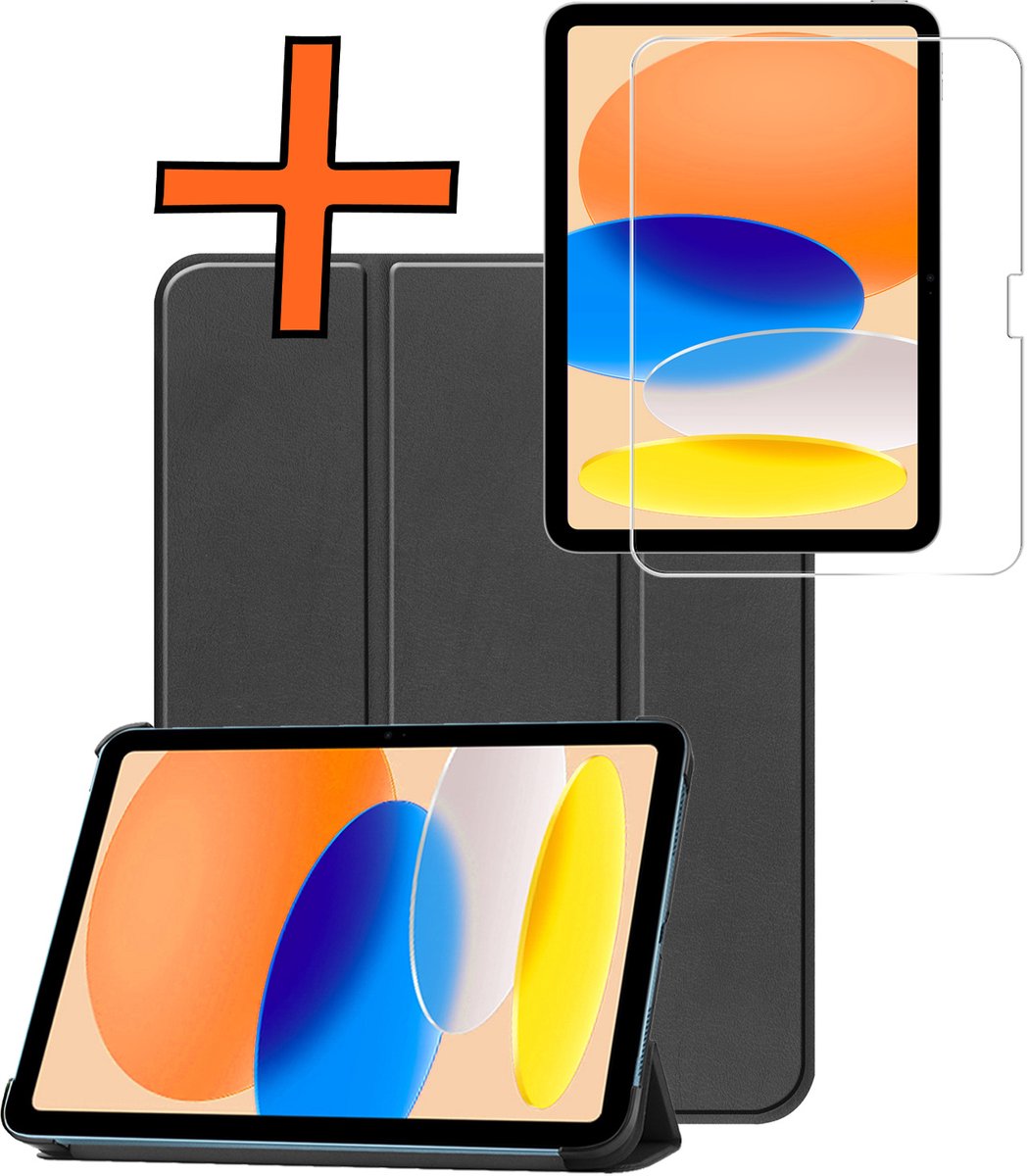 Hoesje - Geschikt voor Apple iPad A16/A18 (2025/2026) - 11 inch (11e & 12e generatie) - Dun & Stevig - Trifold Bookcase - Hard Cover - Hardcover Book Case - Tablet Hoes - Zwart – foto 8