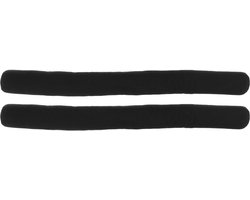 Luance Cozy Home Tochtstopper - 2x - met magneten - zwart - 80 cm - tochtrol - tochthond