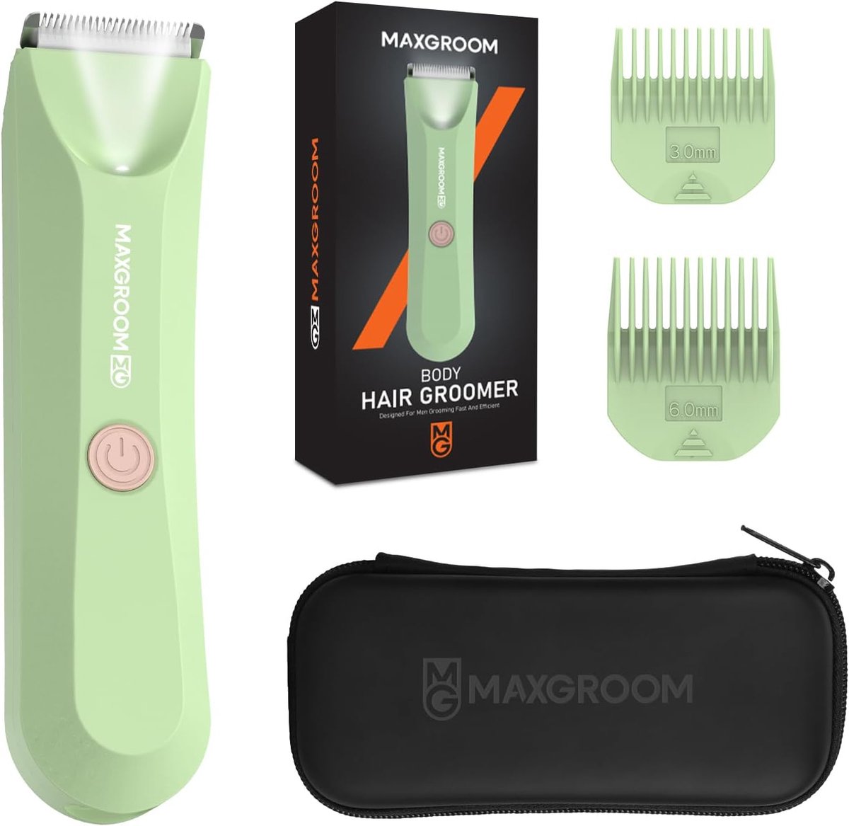 Intieme Tondeuse voor Mannen - Waterdichte Body Haartrimmer met USB-C en LED Verlichting