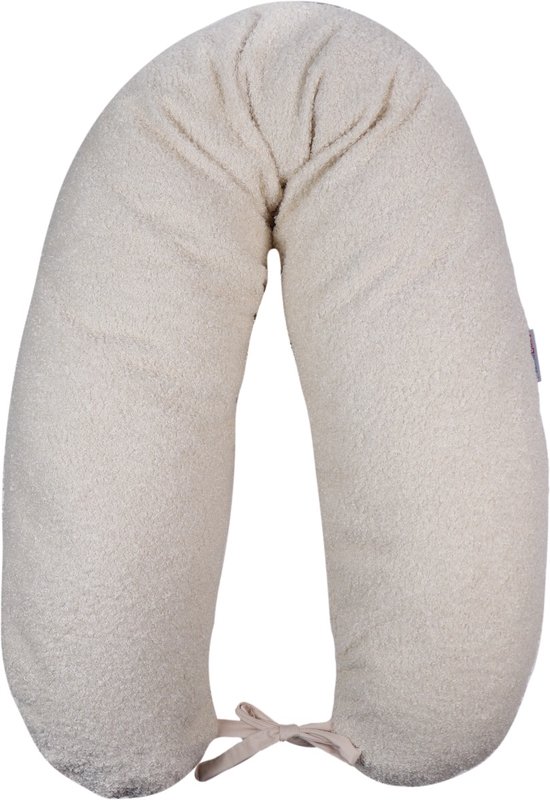 MamaLoes Teddy Boucle Naturel 90 cm Rond Omkeerbaar Boxkleed l MamaLoes