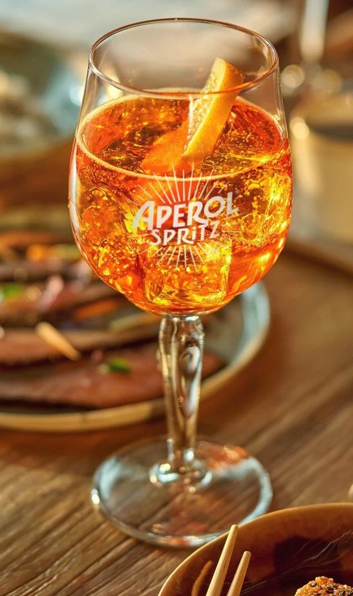Aperol Spritz Glazen – 450 ml – Officieel Glas – 6 Stuks – Ideaal voor Aperol Spritz, Cocktails en Drankjes – Hoogwaardige Kwaliteit – Geschikt voor Vaatwasser — afbeelding 7