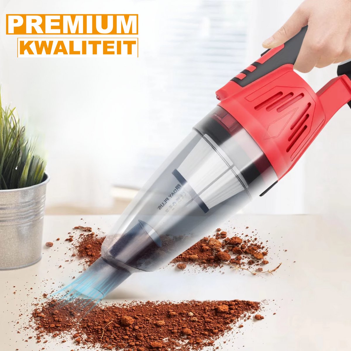 Draadloze Draadloze Handstofzuiger 2-in-1 Hoog Zuigkracht - afbeelding 3