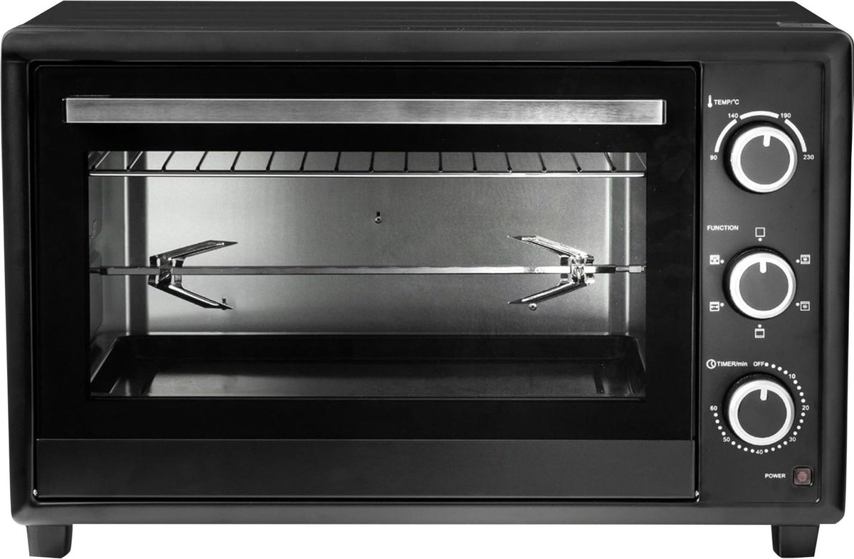 VELTRR® Mini Oven Vrijstaand - Elektrische Oven - 50L - 1800W