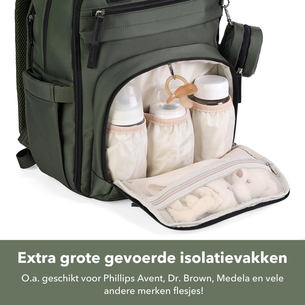 Brisby Premium Luiertas Rugzak – 30L met Anti-Diefstal thumbnail 2