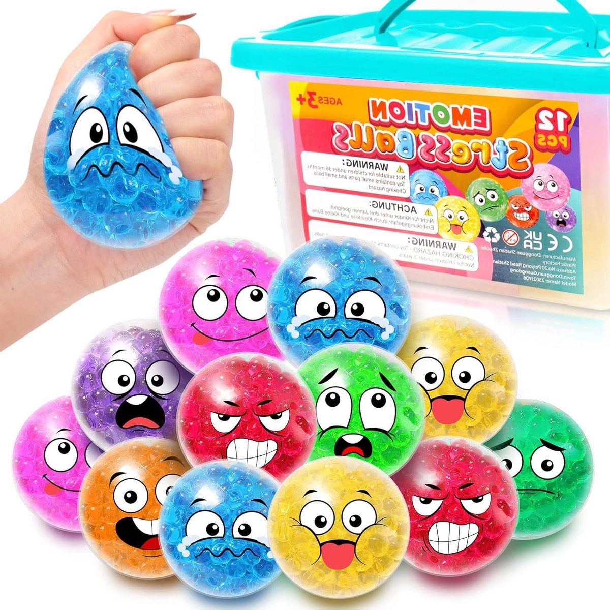 6 stuks fidget toys sensory stones, stressverminderend sensorisch speelgoed, anti-stress speelgoed