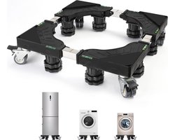 BOTC Wasmachine Verhoger met Wielen - Wasmachine opbouwmeubel - Wasmachine Verhoger - Universele verhoging voor Witgoed