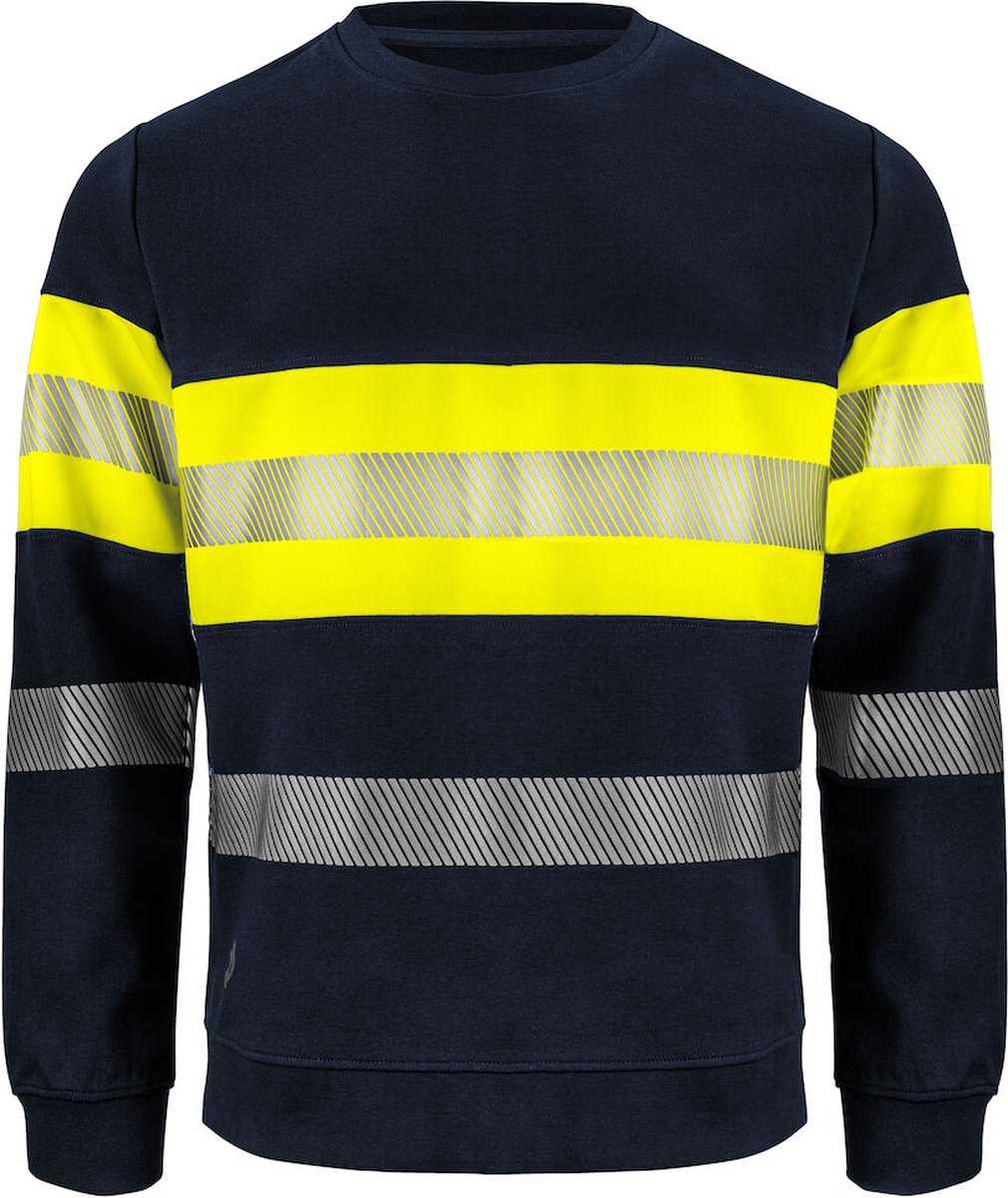 ProJob 6129 SIGNALISATIESWEATER EN ISO 20471 KLASSE 1 646129 /Marine Geel