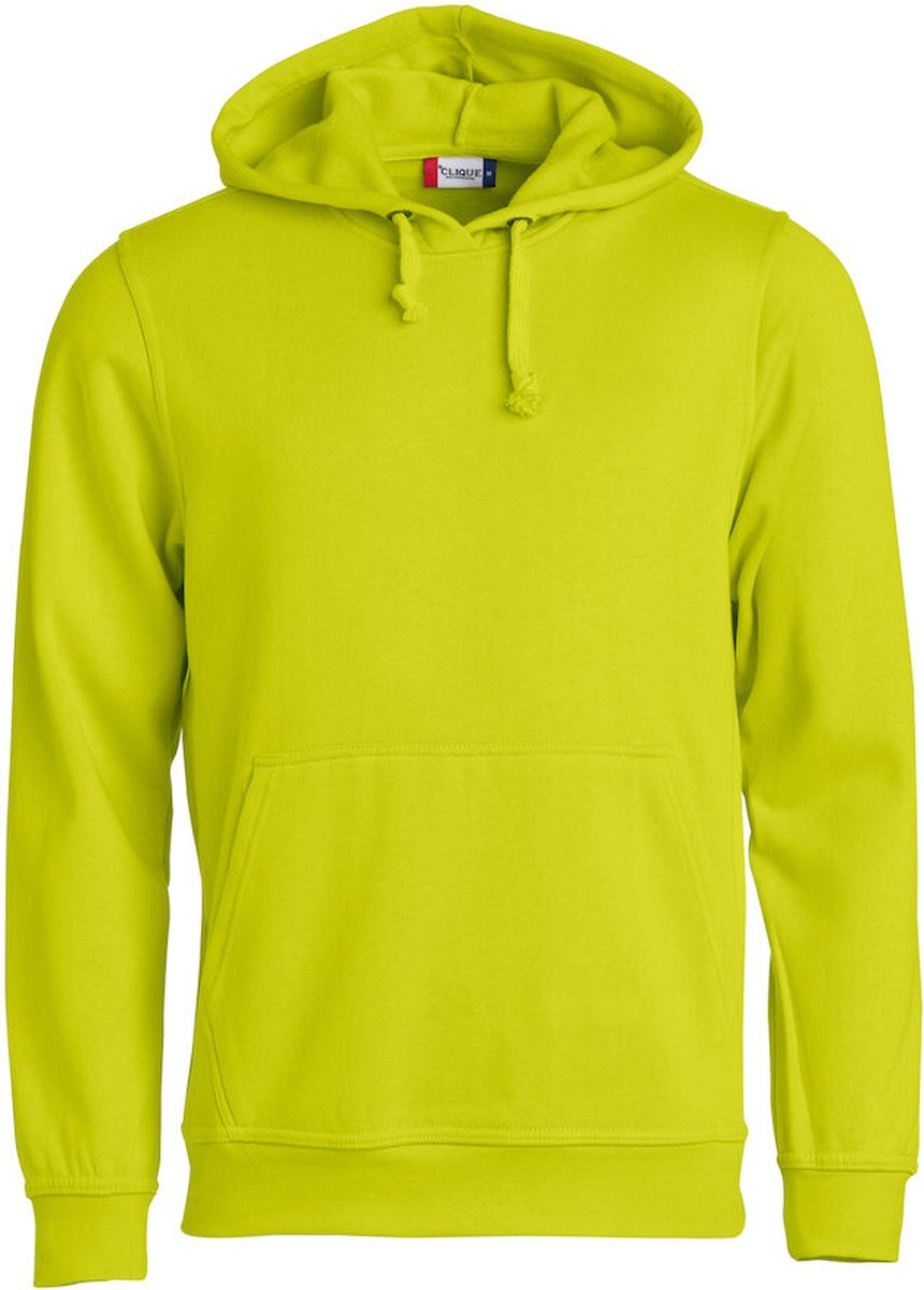 Clique Basic Hoody 021031 - Signaal-groen - XXL