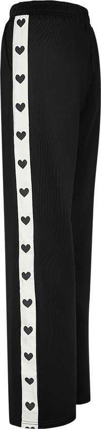 Pantalon avec coeurs sur le côté - pantalons de survêtement - nouvelle collection - automne/hiver - femme - noir - taille M