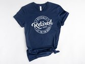 Lykke officiellement à la retraite Que le Fun commence| Pension | T-shirt unisexe | Dames à la retraite |Hommes retraités|Taille XXL