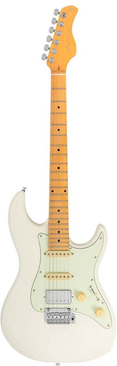 Sire S5 HSS/OW Larry Carlton elektrische gitaar – S-Style, alder body, Olympic White, HSS-configuratie