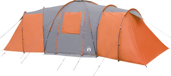 vidaXL - Koepeltent - 12-persoons - waterdicht - grijs - en - oranje van Vidaxl — afbeelding 5