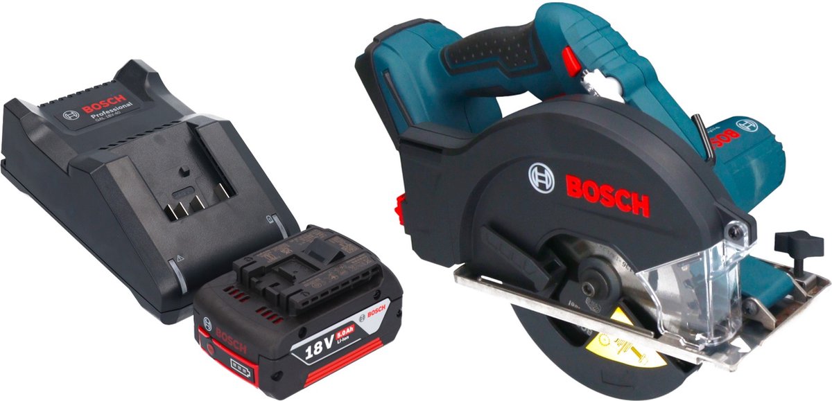 Bosch GKM 18V-50 Professionele accu metaalcirkelzaag 18 V 136 mm borstelloos + 1x accu 5.0 Ah + lader