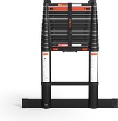 RMBO Telescopische Ladder - Telescoopladder - 3.80m lang, Compact en Draagbaar met Soft Closing Systeem, Geschikt voor Particulier en Professioneel Gebruik, Telescopische Vouwladder, Max. Belasting 150 kg, EN 131.6