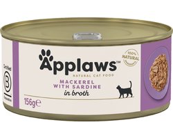 Applaws Makreel & Sardine - Kat - Natvoer - 24 x 156 gr