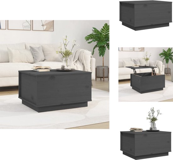 Salontafel massief grenen, natuur Junco 483 - Afmetingen: 120 x 60 x 50 cm (B x D
