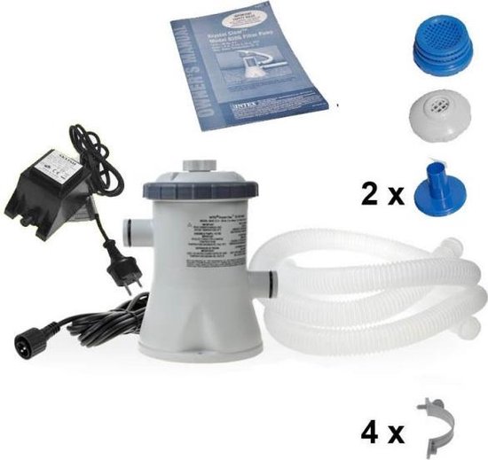 Schat handelaar Blauwdruk Luxe Clear Filterpomp 1250L 12V - filter pomp zwembad - reiniging | bol.com