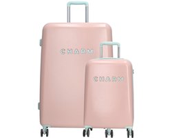 Charm London Capetown Koffer 20-28 Inch Kofferset Hardcase Handbagage L S Lichtroze