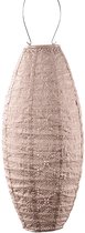 Lumiz Solar Tuinverlichting - Tuinverlichting op zonne energie - Buitenlampjes - Tuinverlichting op zonneenergie - Buitenverlichting - Buitenlamp - Decoratie - Bazaar Long Oval - 20 cm - Roze