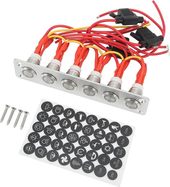 NorTide RVS IP67 drukknop schakelaar met interne zekerning | 12V / 24V