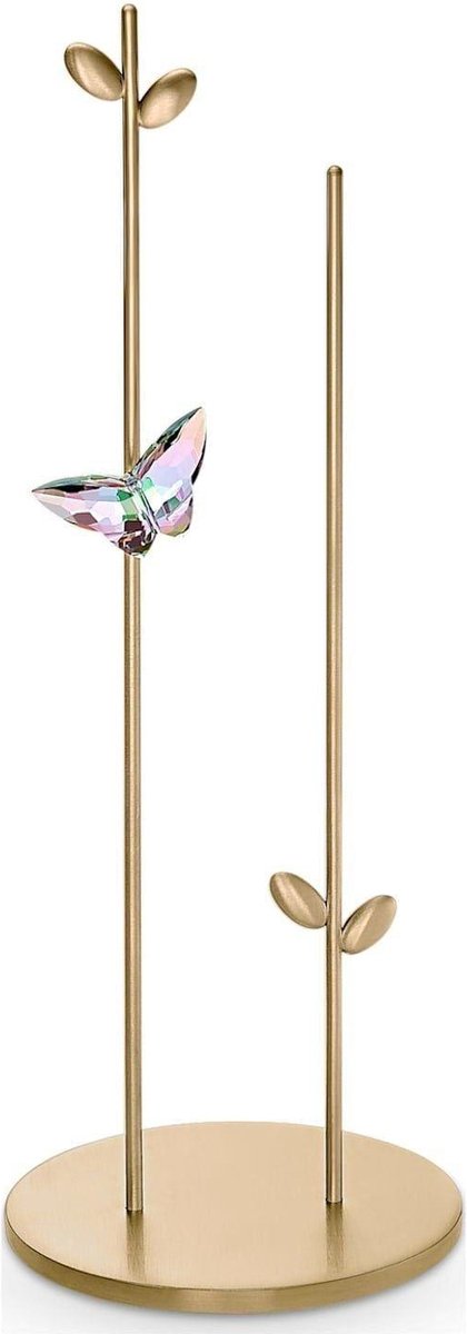 Swarovski beeldje Jungle Beats Standaard Andoki 5557850 | Swarovski kristallen en geborsteld metaal | tropische jungle stijl decoratie
