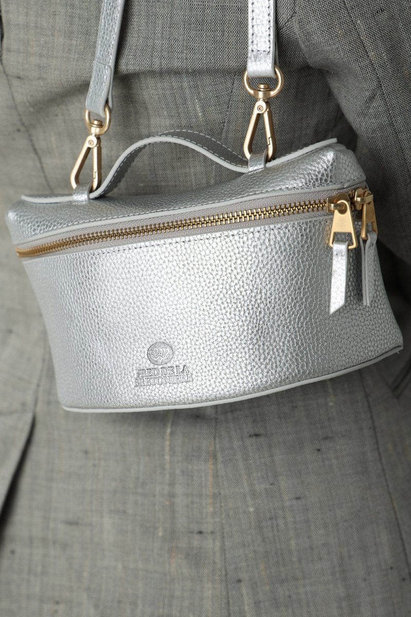 Fred De La Bretoniere Handbag Lori Zilver - Maat ONESIZE