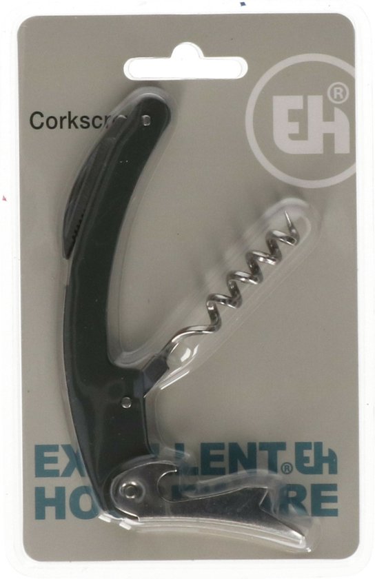 Excellent Houseware ouvre-bouteille/tire-bouchon - couteau de serveur - noir